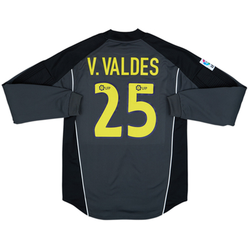 バルセロナ　GKユニフォーム　V. Valdes 1 2009-10 Barcelona GK Shirt V.Valdes #1 - 6/10 - (L.Boys)