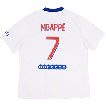 Camiseta de visitante de Paris Saint-Germain 2020-21 Mbappe #7 - 10/10 - (XL)