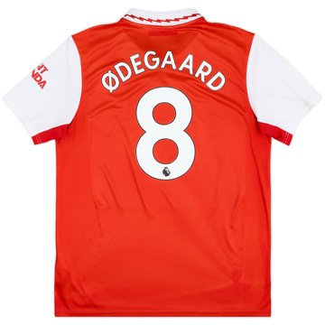 2022-23 Arsenal Authentic Home Shirt Odegaard #8 - 8/10 - (XS)