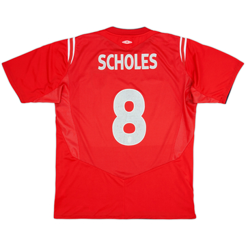 2004-06 England Maillot extérieur Scholes #8 - 6/10 - (L)