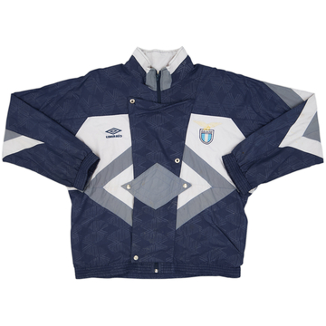 1990-92 Lazio Umbro 1/2 Zip Track Jacket - 9/10 - (L)