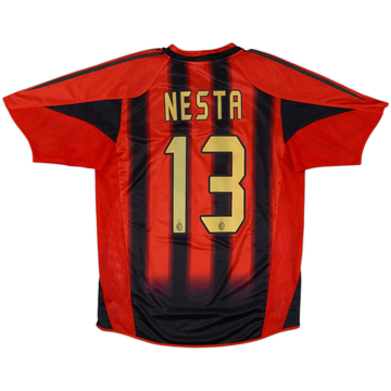 【35％OFF】 2004-05 AC Milan Home Shirt Nesta #13 (XL) ウェア