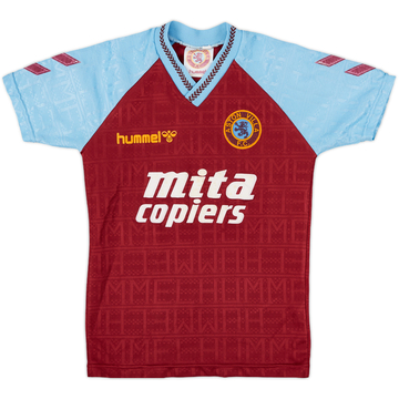 1989-90 Aston Villa Home Shirt - 8/10 - (S)
