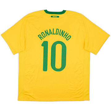 2010-11 Brasil Camiseta Local Ronaldinho #10 - 7/10 - (XL)