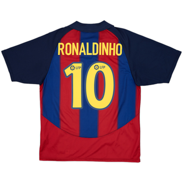 FCバルセロナ RONALDINHO 10 シャツ Ronaldinho #10 Barcelona Home Jersey Official Product FCB