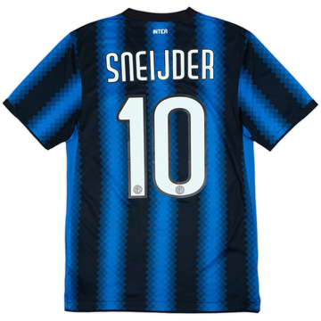 2010-11 Inter Milan Home Shirt Sneijder #10 - 8/10 - (S)