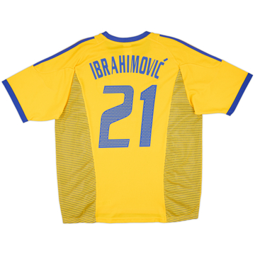 2002-03 Sweden Home Shirt Ibrahimovic #21 - 10/10 - (L)