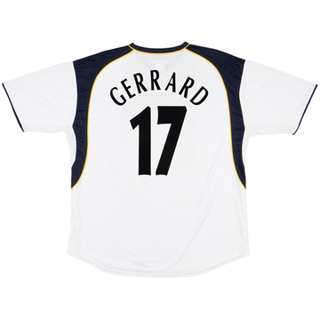 2001-03 Liverpool 'Super Cup' Away Shirt Gerrard #17 - 9/10 - (XL)