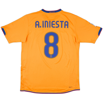 2007-08 Barcelona Third Shirt A.Iniesta #8 - 9/10 - (XL)