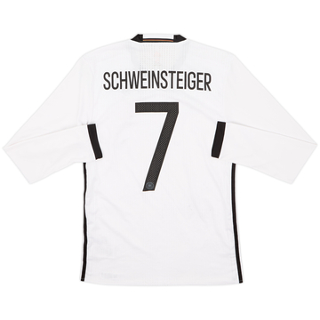 Camiseta de local de manga larga versión jugador de Alemania 2015-16 Schweinsteiger #7 - 8/10 - (S/M)