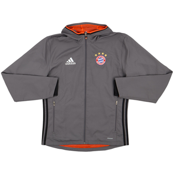 2015-16 Bayern Munich adidas Chaqueta de chándal con capucha - 9/10 - (S)