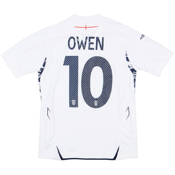 2007-09 England Home Shirt Owen #10 - 6/10 - (XL.Boys)