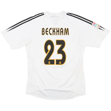 2004-05 Real Madrid Home Shirt Beckham #23 - 5/10 - (M)