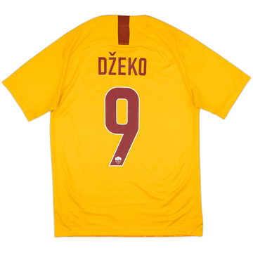 2018-19 Roma Authentic Home Shirt Dzeko #9 - 10/10 - (S)