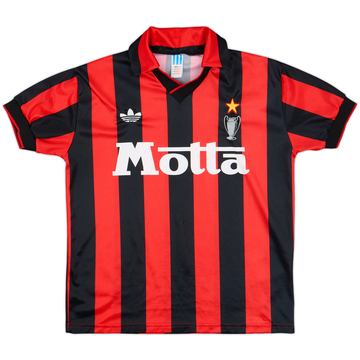 1992-93 AC Milan Home Shirt - 8/10 - (S.Boys)