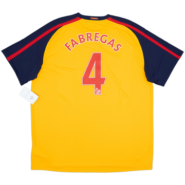 2008-09 Arsenal Away Shirt Fabregas #4 - 6/10 - (XXL)