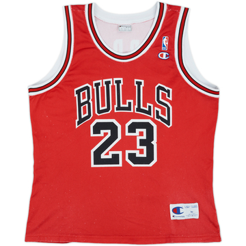 1991-98 Chicago Bulls Jordan #23 Champion Away Jersey - 7/10