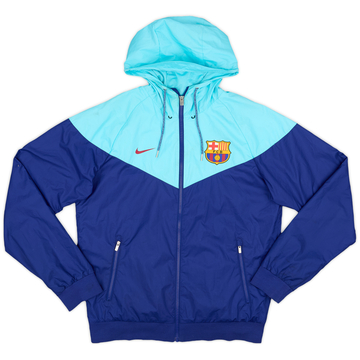 2001-02 Barcelona Nike Hooded Track Jacket - 8/10 - (L)