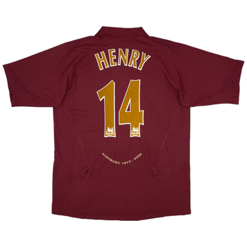 2005-06 Arsenal Home Shirt Henry #14 - 8/10 - (L)
