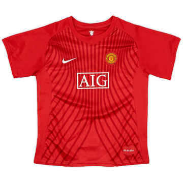 2007-09 Manchester United Home Shirt J.S. Park #13 - 8/10 - (L)
