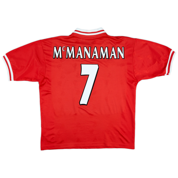 1996-98 Liverpool Home Shirt McManaman #7 - 8/10 - (L) 1996-98 Liverpool Home Shirt McManaman #7 - 8/10 - (L)