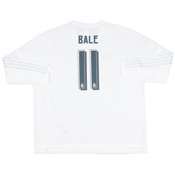 【正規17-18 Real Madrid home L/S BALE #11】 2017-18 Real Madrid Home Shirt Bale #11 (M)
