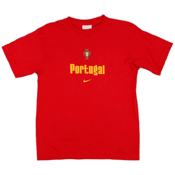 2000-01 Portugal Nike Logo Tee - 9/10
