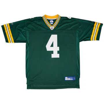 2002-04 Green Bay Packers Favre #4 Reebok On Field Home Jersey