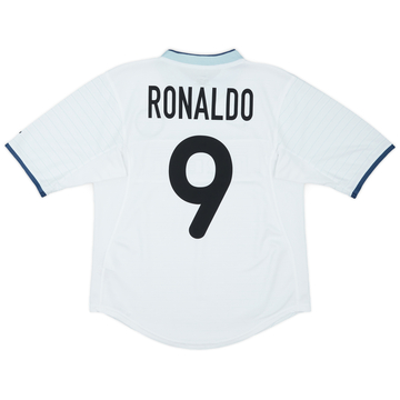 2000-01 Inter de Milán Camiseta Visitante Ronaldo #9 - 10/10 - (S)