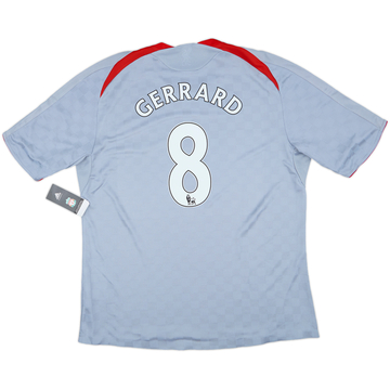 Liverpool GERRARD 08-09 away CLモデル オーセン 2008-09 Liverpool Away Shirt Gerrard #8