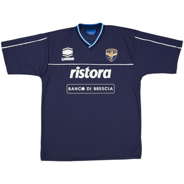 GARMAN Brescia Calcio セットアップ Men's Pep Guardiola 2001-2002 Brescia Garman Blue Home Jersey