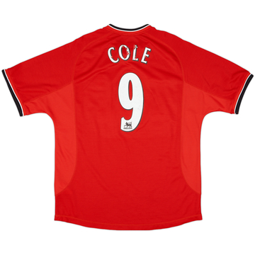 1998-00 Manchester United Home Shirt Cole #9 - 5/10 - (M) 1998-00 Manchester United Home Shirt Cole #9 - 5/10 - (M)
