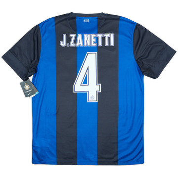 2012-13 Inter Milan Home Shirt J. Zanetti #4 (L)