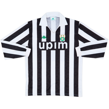 1991-92 Juventus Home L/S Shirt - 9/10 - (S)
