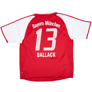2003-04 Bayern Munich Home L/S Shirt Ballack #13 - 6/10 - (XXL)