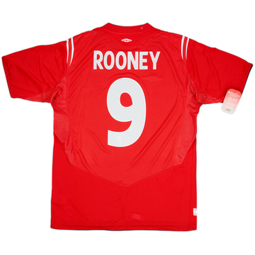 2004-06 England Away Shirt Rooney #9