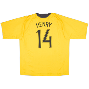 Camiseta de visitante del Arsenal 2006-07 Henry #14 - 6/10 - (3XL)