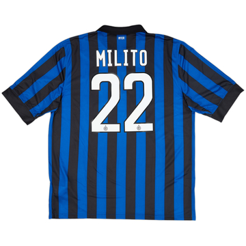 2011-12 Inter Milan Away Shirt Milito #22 (L)