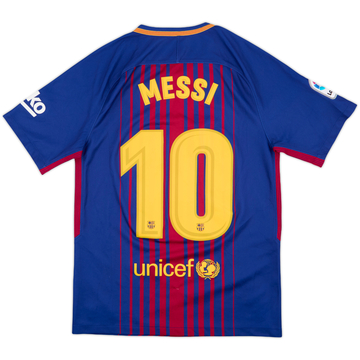 2017-18 Barcelona Home Shirt Messi #10 - 8/10 - (S)