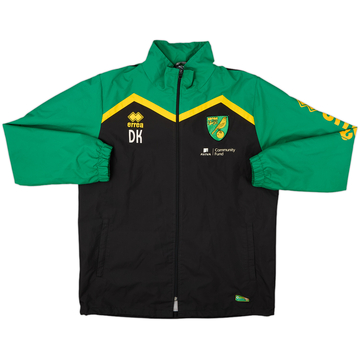 2016-17 Norwich Staff Issue Errea Rain Jacket DK - 9/10 - (L)