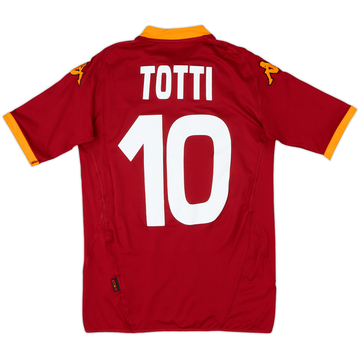 Totti 2001-02 Roma Home L/S Shirt Totti #10 - 8/10 - (XL)