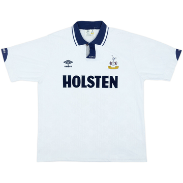 1991-93 Tottenham Home Shirt - 9/10 - (M)