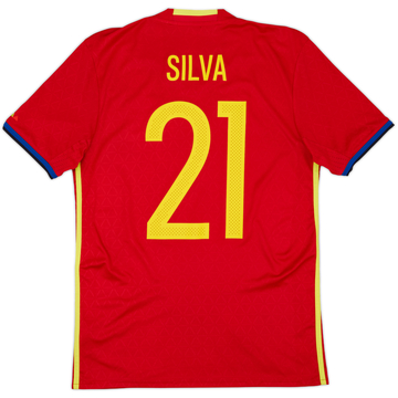ウェア 2018 Spain  Shirt Silva 2018-19 Spain Player Issue Home L/S Shirt Silva #21 (S)