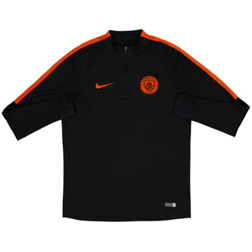 2016-17 Manchester City Nike 1/4 Zip Drill Top - 8/10 - (L)