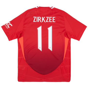 マンチェスター・ユナイテッド ZIRKZEE 11 adidas Man Utd Home Zirkzee 11 Jersey 2024-2025 (Premier League)