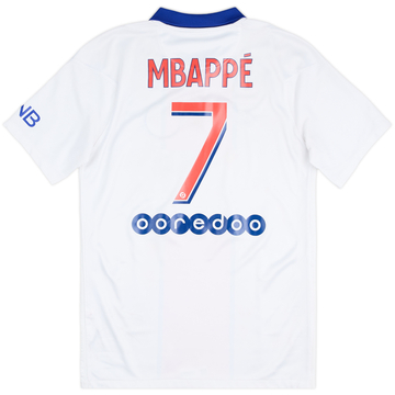 Camiseta de visitante del Paris Saint-Germain 2020-21 Mbappe #7 - 6/10 - (S)