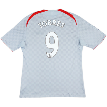Liverpool ジェラード 08-09 away CL オーセンティック 2008-09 Liverpool Away Shirt Torres #9 (M)