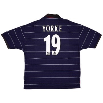 1999-00 Manchester United Away Shirt Yorke #19 (XL)