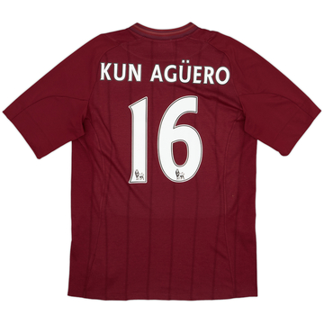 2012-13 Manchester City Away Shirt Kun Aguero #16 - 7/10