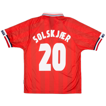 1998-00 Norway Home Shirt Solskjaer #20 - 8/10 - (L)